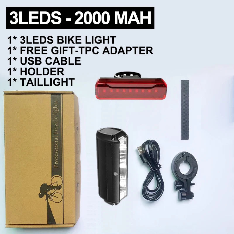 TouCloud Bicycle Light Front 10000mAh Bike Light Power Bank Waterproof Flashlight USB Charging MTB Road Cycling Lamp Accessories