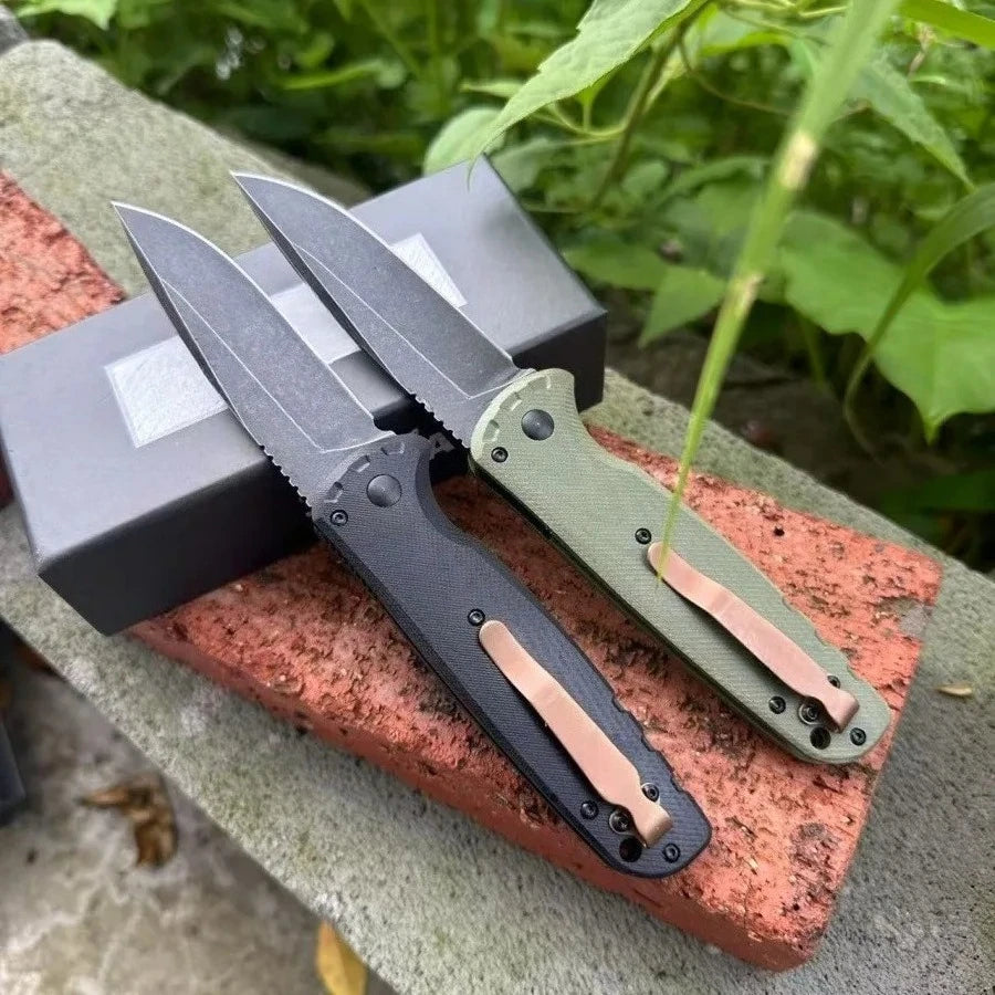 Outdoor Survival Folding Knife EDC Knife D2 Steel G10 Handle BM Knife 4300 Knife Fan Collector Suitable for Survival Hunting