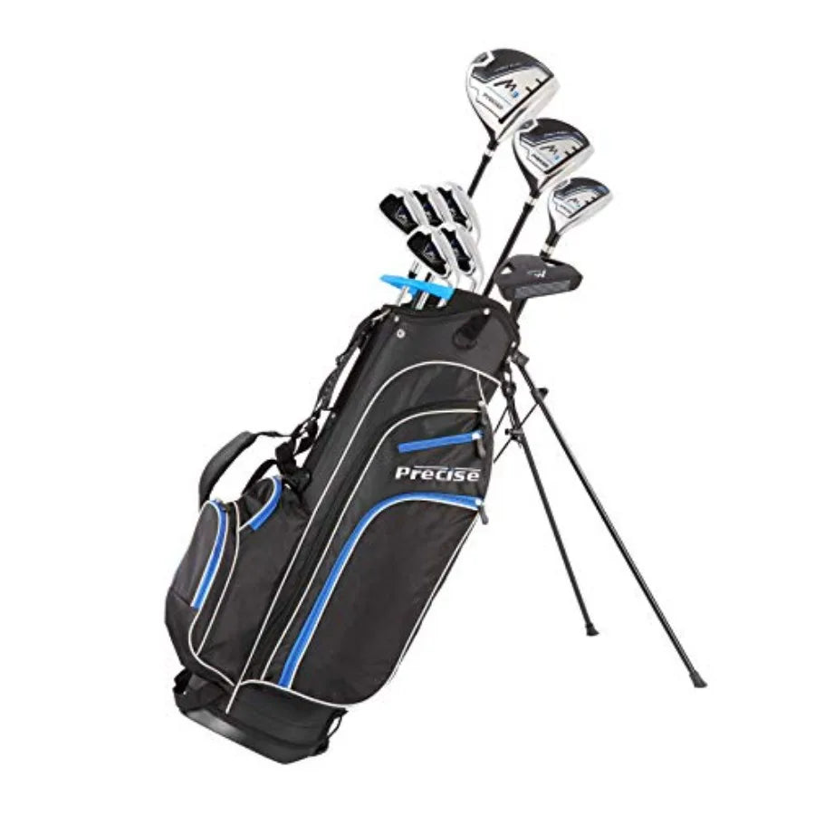 M3 Men's Right-Handed Complete Golf Club Set Package Includes: 460CC Driver, 3 Wood, 21 Hybrid, 6-9 Irons,Pitching Wedge, Putter