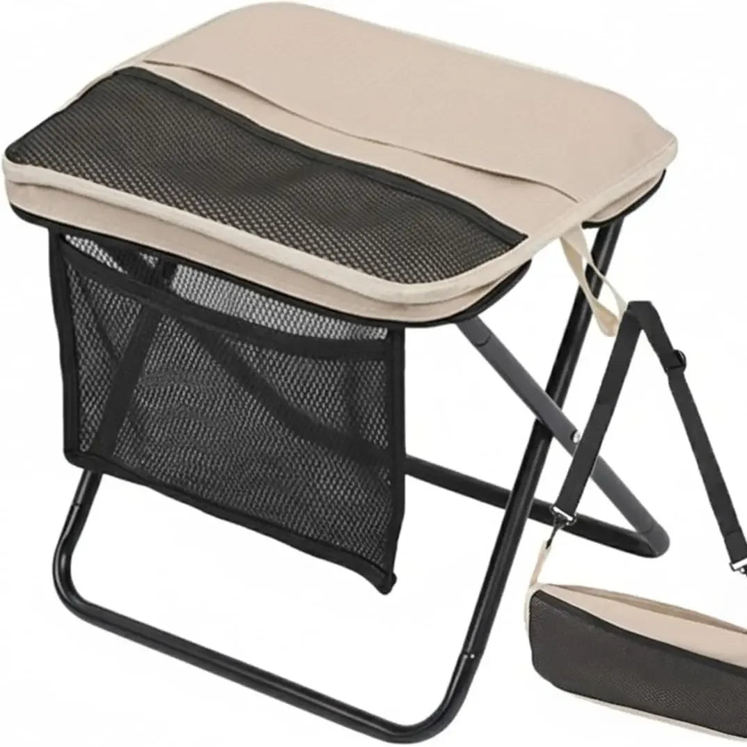 Portable Folding Stool with Carry Bag Lightweight Collapsible Outdoor Chair for Travel BBQ Fishing Beach Picnic Camping Versatile and Comfortable Folding Lawn Chair