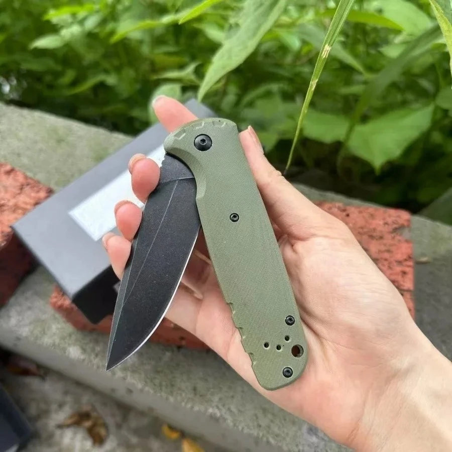 Outdoor Survival Folding Knife EDC Knife D2 Steel G10 Handle BM Knife 4300 Knife Fan Collector Suitable for Survival Hunting