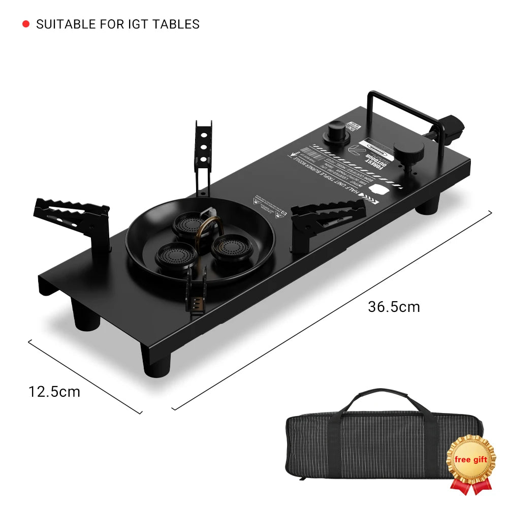 Pandatour Camping IGT Gas Stove Easy Equiped 0.5-Unit Portable Hiking Stove High Effi Ciency 6500W High Firepower Burner
