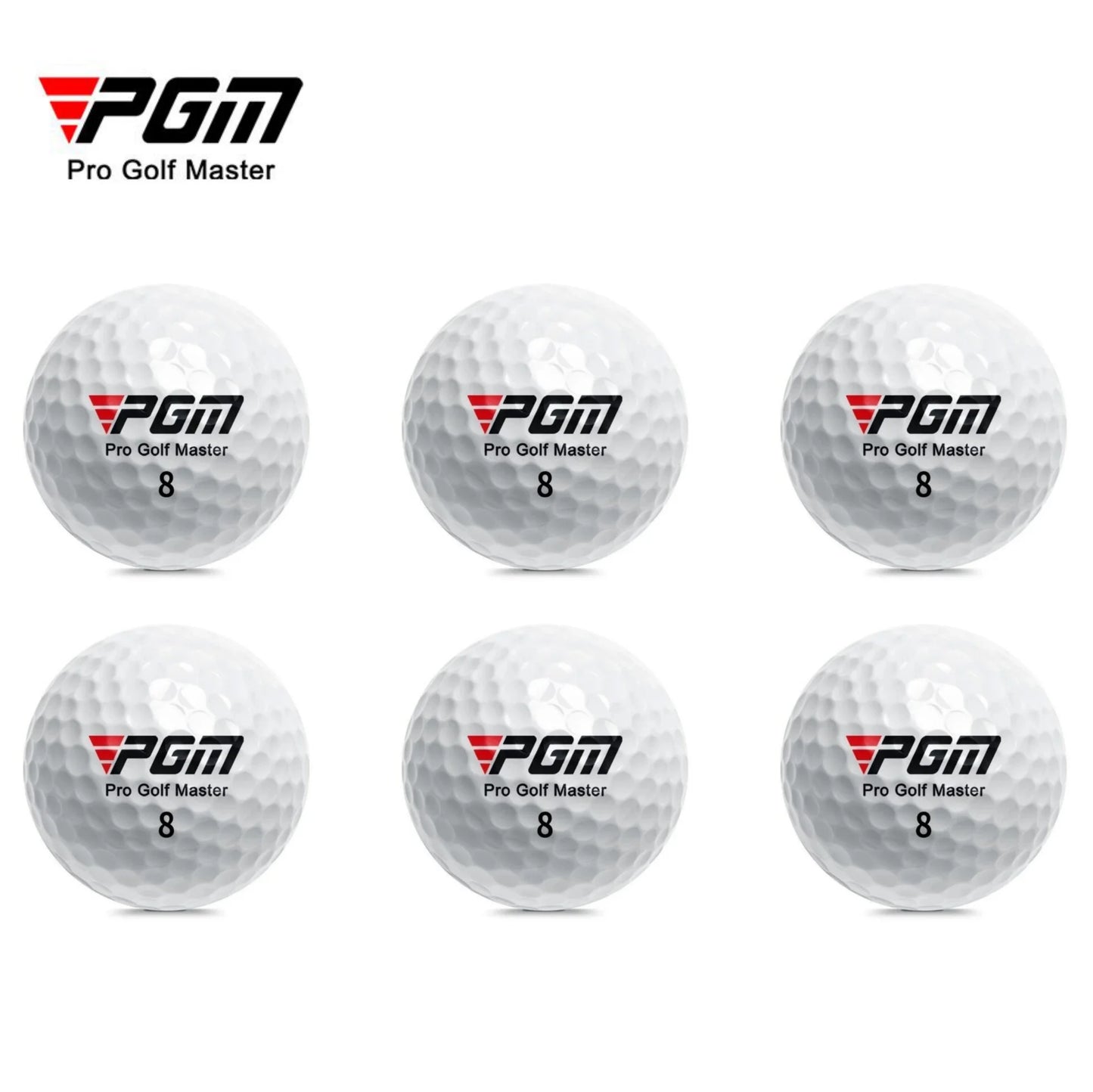 PGM Official 3-Layer Premium Golf Balls Practice Compet Performance Training for Distance Straight Shots Golf Design for Sport