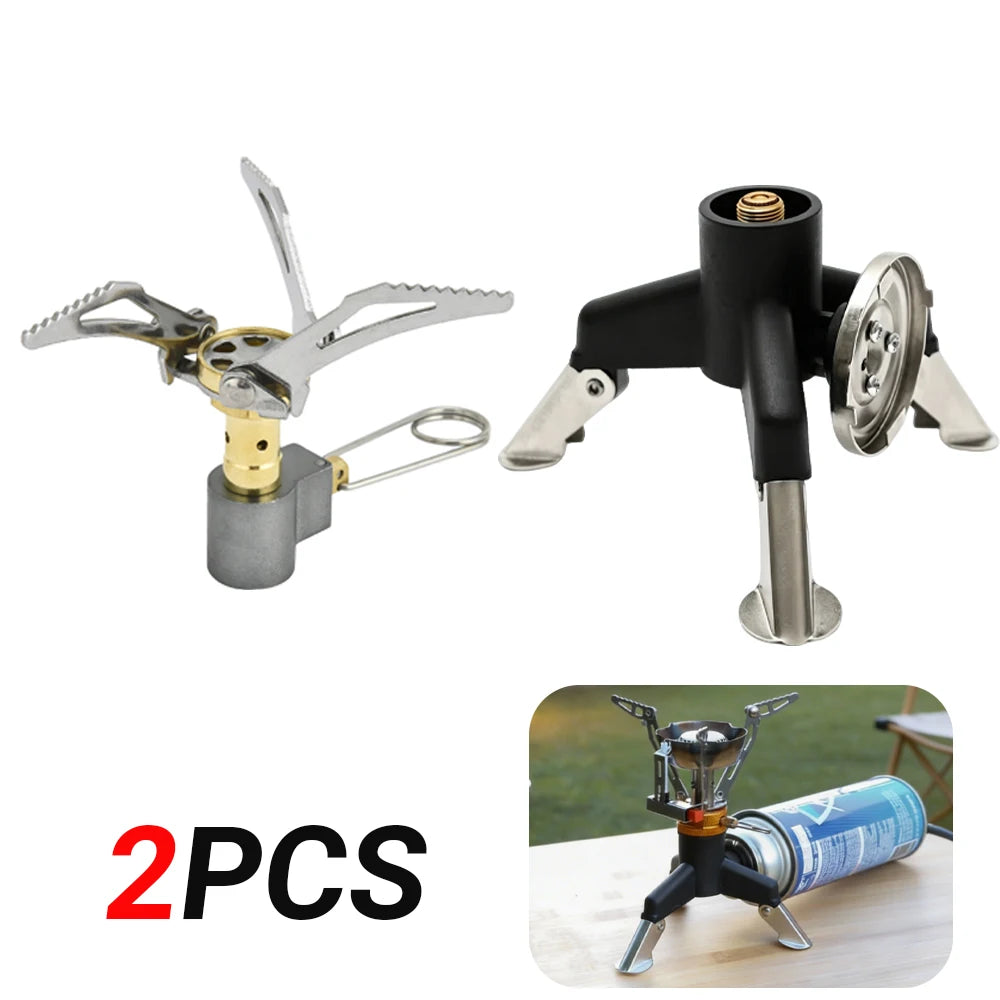 Pandatour Outdoor High Efficiency Ultralight Stove Fire Heater Camping Gas Burner Hiking Picnic sturdy Gas Burner Folding ignite